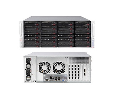 Supermicro Black 4U SC846B w/SAS3 Single Exp 1200W