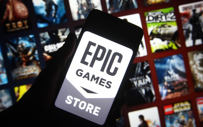 Epic Games Store op telefoon. Bron: SOPA Images / Getty Images