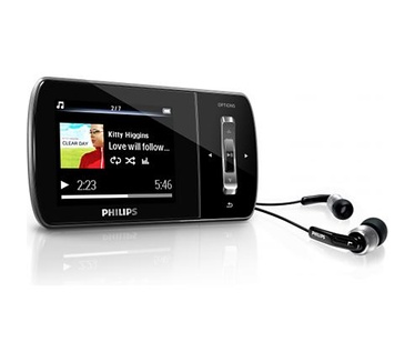Philips SA1ARA04K/02 GoGear Aria 4GB MP3-speler zwart 4GB Zwart