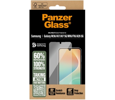 PanzerGlass PanzerGlass® Screen Protector Samsung Galaxy M17 5G | M36 | A17 | A17 5G | M16 | F16 | A26 5G | Ultra-Wide Fit
