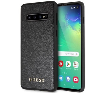 Guess IriDescent Hard Case voor Samsung Galaxy S10 Plus - Zwart  Zwart