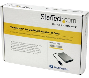 Startech.com Thunderbolt 3 naar 2x HDMI adapter 4k 30Hz