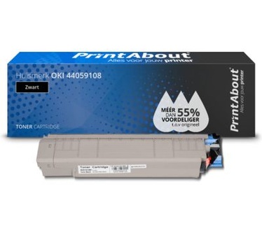 PrintAbout Huismerk OKI 44059108 Toner Zwart