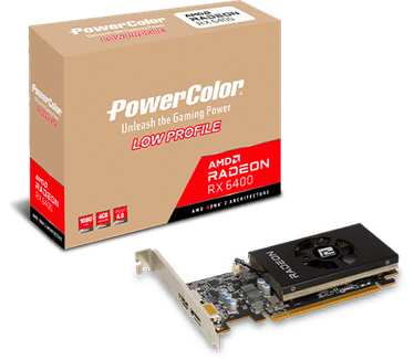 Powercolor Radeon RX 6400 Low Profile 4GB GDDR6