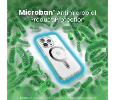 Speck Presidio Clear + ClickLock Apple iPhone 15 Pro Clear - with Microban