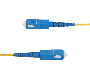 Startech.com 15m LC naar SC (UPC) OS2 Single Mode Simplex Glasvezel Kabel, 9/125µm, Laser Optimized, 40G/100G, Flexibel Buigen, Low Insertion Loss, LSZH Fiber Patchkabel