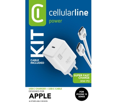 Cellular Line USB-C Charger Kit 30W