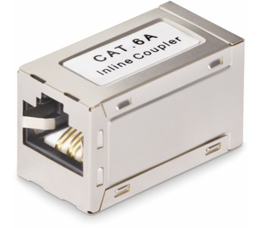 Startech.com Shielded RJ45 Koppelstuk, Inline Cat6a Coupler, Female naar Female (F/F) T568B Connector, Shielded Ethernet Kabel Verlengstuk