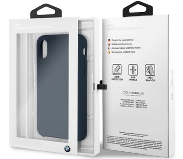 BMW Signature Silicone Case - Apple iPhone X/XS (5.8") - Blauw  Blauw