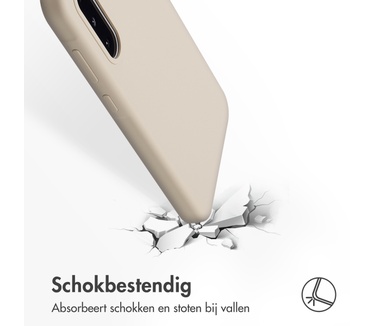Accezz Liquid Silicone Backcover Samsung Galaxy A36 - Stone