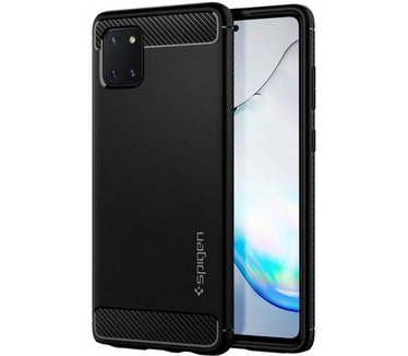 Spigen Galaxy Note 10 Lite Rugged Armor Case  Zwart