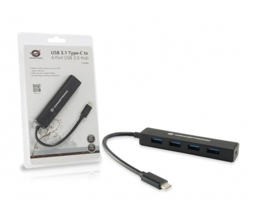 Conceptronic USB 3.1 Type-C to 4-Port USB 3.0 Hub