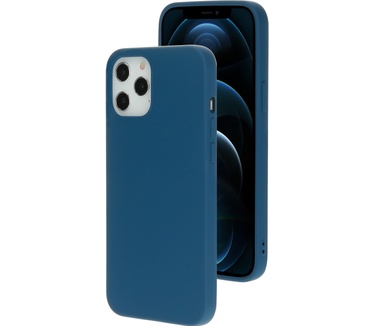 Mobiparts Silicone Cover Apple iPhone 12/12 Pro Blueberry Blue