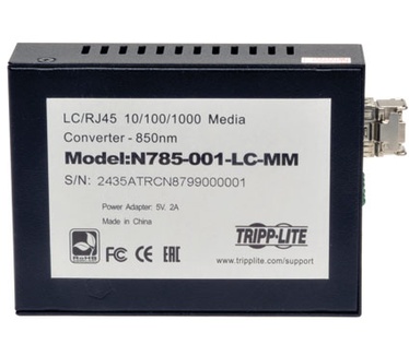 Tripp-Lite LC Multimode Media Converter 10/100/1000, 550M, 850nm RJ45