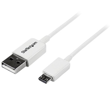 Startech.com 2 m witte micro USB-kabel A naar micro B