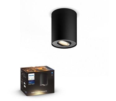 Philips Hue White ambiance Pillar 1-lichts spotbalk Zwart (exclusief dimmer)
