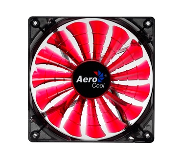 Aerocool shark fan Shark Fan 14cm Devil Red Edition 3-Pin-Anschluss, schwarz/rot