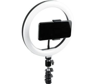 Gator Frameworks Ring Light Round Base Tripod Stand W/ Phone Clamp