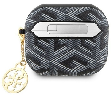 Guess Charm G-Cube Case voor Apple Airpods 3 - Zwart
