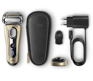 Braun Series 9 Elektrisch Scheerapparaat 9299s, Oplaadstandaard En Reisetui - Geschenkeditie Goud
