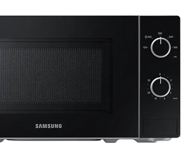 Samsung MS20A3010AH. Apparaatplaatsing: Aanrecht, Type product: Solo-magnetron, Inhoud (binnenkant): 20 l, Magnetronvermogen: 700 W, Soort bediening: Draaiknop, Kleur van het product: Zwart, Wit
