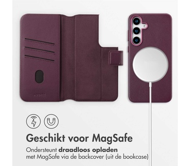 Accezz Leather Bookcase 2-in-1 met MagSafe
