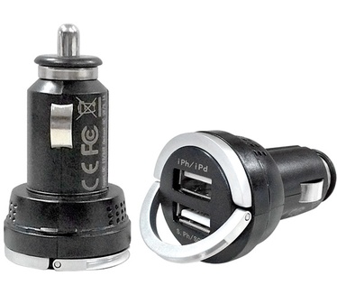 Roline USB Car Charger, 2 Poort, 15W, oplader voor auto