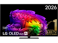 LG OLED evo G6 55" (G69, met standaard) Zwart