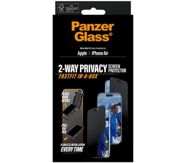 PanzerGlass PanzerGlass® Privacy Screen Protector iPhone Air | Ultra-Wide Fit w. FASTFIT IN-A-BOX