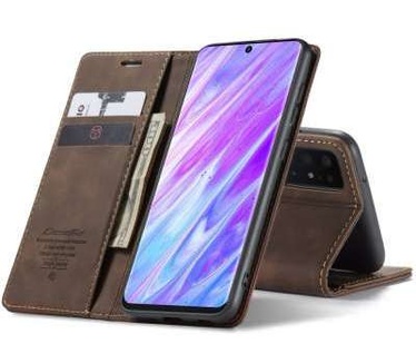 Caseme Samsung Galaxy S20 Ultra Retro Wallet Case - Coffee