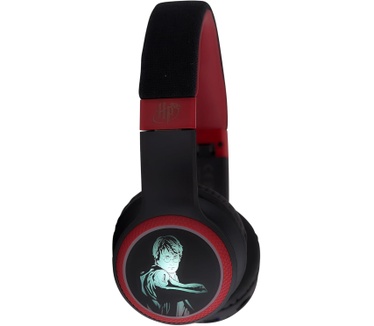 Lazerbuilt Harry Potter 2-in-1 Bluetooth en bekabelde hoofdtelefoon met verstelbare hoofdband en luisterbediening, ingebouwde microfoon voor het voeren en beantwoorden van telefoongesprekken.