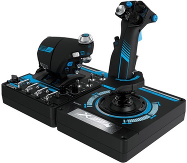 Saitek Pro Flight X-56 Rhino H.O.T.A.S. Blauw, Zwart