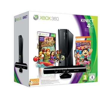 Microsoft Xbox 360 Slim 4Gb + Kinect bundel