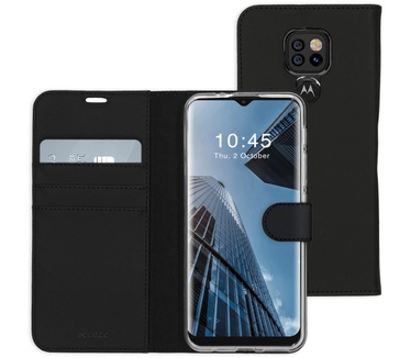 Accezz Wallet Softcase Bookcase Motorola Moto E7 Plus / G9 Play - Zwart