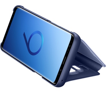 Samsung Galaxy S9 Clear-View Standing Cover (Galaxy S9) Blauw