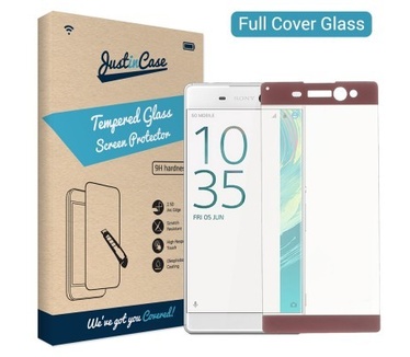 Just in Case Full Cover Tempered Glass Sony Xperia XA Ultra - Rose Gold