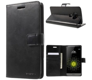 Mercury LG G5 Blue Moon Wallet Case - TPU frame - Black