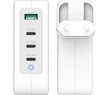 j5create JUP43130E-EN - 130W GaN USB-C® 4-poorts oplader - EU