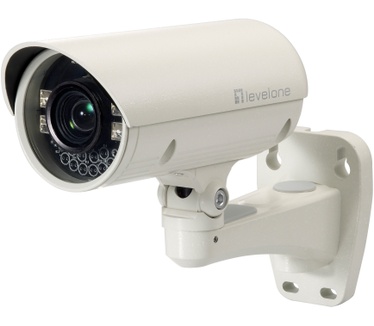 LevelOne Zoom Network camera, 2-Megapixel, Outdoor, 802.3af PoE, Day & Night, IR LEDs, 10x Optical Zoom
