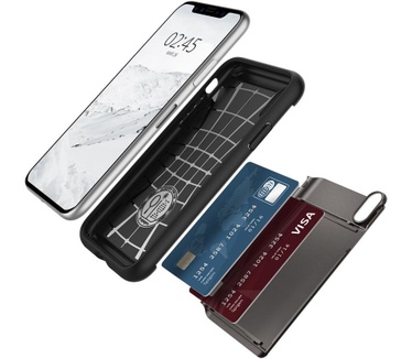 Spigen Apple iPhone X Hoesje Slim Armor CS Grijs