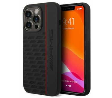Mercedes-Benz Mercedes-AMG Silicone Back Case - iPhone 14 Pro (6.1") - Zwart Zwart
