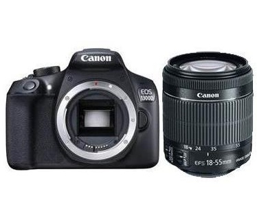 Canon EOS 1300D + 18-55mm f/3.5-5.6 IS II Zwart