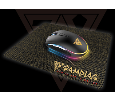 Gamdias Zeus E1 RGB muis + Muismat combo