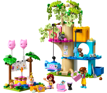 LEGO Friends Kattenverjaardagsfeestje en boomhut
