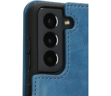 Mobiparts Classic Wallet Case Samsung Galaxy S21 Steel Blue