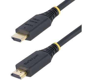 Startech.com 1,5m Premium Gecertificeerde High Speed HDMI Kabel, 4K 60Hz/1440p 144Hz, HDR10/HDCP 2.2/ARC, 18Gbps, UHD HDMI 2.0 Kabel voor TV/Monitor/Display, TPE Mantel