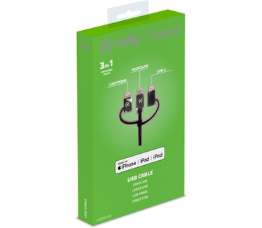Celly USB3IN1BK