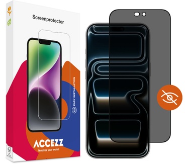 Accezz Gehard Glas Privacy Screenprotector voor de Apple iPhone 18 Pro Max