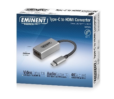 Eminent AB7870 USB Type-C naar HDMI 4K @ 60Hz converter