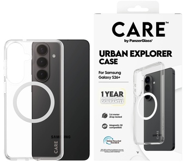 PanzerGlass CARE™ by PanzerGlass® Urban Explorer Case Transparent w. White Qi Samsung Galaxy S26+